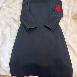 SPANX Elegant Black Long Sleeve Dress